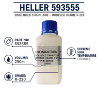Lubrifiant de chaîne haute température authentique HELLER 593555 pour four à refusion MK 1707 1809 1913 – Pièces de rechange pour l'entretien des chaînes de convoyeur
