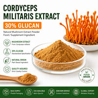 Extrait de Cordyceps Militaris en Gros, 30% Polysaccharides, Ingrédient Naturel en Poudre de Champignon