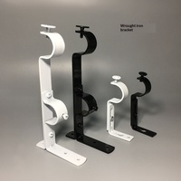 Support de tringle à rideau réglable en longueur, base pour tringle romaine, accessoires de rideaux, support auxiliaire, cadre de support minimaliste