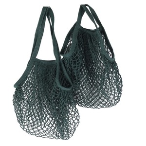 Sac en filet de coton écologique, sac fourre-tout réutilisable, sac de courses en filet, sac en toile à longues poignées, sac fourre-tout promotionnel avec logo personnalisé - Product Image 4