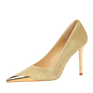 Zapatos de Tacón para Mujer, Estilo Europeo y Americano, Moda de Banquete, Lujo Ligero, Punta Metálica, Zapatos de Tacón 2025 - Product Image 4