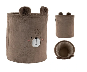 Polyester Vải Nursery Phòng Brown Gấu Trang Trí Nội Thất Vòng Bé Đồ Chơi Quần Áo Tổ Chức Dễ Thương Động Vật Lưu Trữ Hộp Với Tai - Product Image 2