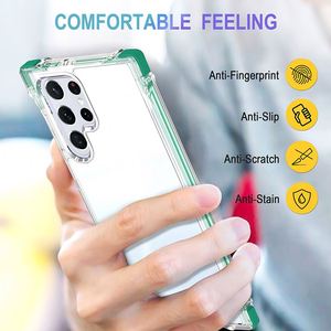 เคสโทรศัพท์แบบใส3 in 1ไฮบริดป้องกันสีเหลืองสำหรับ Samsung Galaxy S22เคสแบบใส - Product Image 6