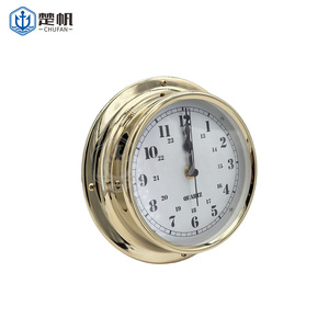 Reloj de pared de cuarzo Chufan, caja de latón, esfera analógica, estilo vintage para barco, yate, decoración del hogar - Product Image 2