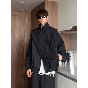 Nouvelle veste longue fonctionnelle à capuche et col rabattable pour homme, coupe slim, décontractée, polyvalente, imperméable, pour couple, idéale pour le printemps et l'automne - Product Image 3