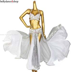 New <strong>Tribal</strong> Style Women's Crystal Beaded Belly <strong>Dance</strong> Costume Long Sexy Performance Bra Outfits Carnival Style <strong>Dress</strong> - Product Image 4