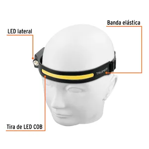 Master con 72 unità LED 350 torcia lm minatore con sensore, ricaricabile, Truper - Product Image 2