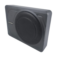 Vente directe d'usine, caisson de basses de voiture de 10 pouces, puissance RMS de 120 W, haut-parleur audio, caisson de basses fin pour voiture, sous le siège, caisson de basses automatique