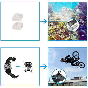 Kit d'accessoires pour caméra d'action HONGDAK 58 en 1, ensemble d'accessoires Gopros pour Go Pro Heros 13 12 11 10, monopode, bâton de selfie, clip - Product Image 6