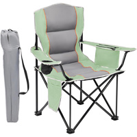 Chaise pliante portable et rembourrée pour le camping, la randonnée, le pique-nique, la pêche, les sorties en voiture, les parcs et les loisirs en extérieur