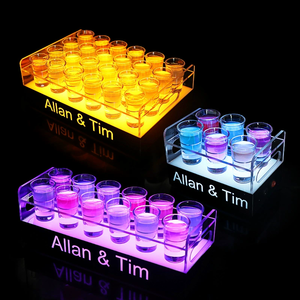 RICHSHINING-Porte-gobelet à balles en cristal créatif LED, étagère à cocktail en acrylique, présentoir pour décorations de fête KTV - Product Image 2