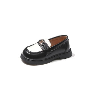 Zapatos Casuales Planos para Niños, Estilo Coreano, Mocasines de Cuero PU Suaves y Cómodos, Diseño sin Cordones, Plataforma Moderna para Niños y Niñas - Product Image 6