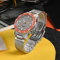 Montre automatique de plongée au design original, saphir, luminescence, revêtement antireflet, lunette en céramique, étanche, montre-bracelet pour homme