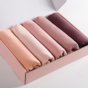2026 Musulman <strong>Hijab</strong> Boite Ensemble 6 Pieces Premium Solid Color Chiffon <strong>Hijab</strong> Hoofddoek <strong>Set</strong> With <strong>Gift</strong> Cardboard Packaging Box - Product Image 3