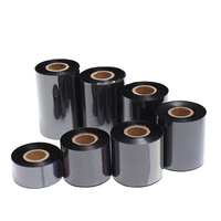 Cinta de resina de transferencia térmica para impresora de etiquetas, cinta de resina de transferencia térmica prémium para etiquetas de código de barras, 50-110mm X 300m