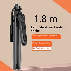 Nouveau trépied quadripode en aluminium de 1,8 m avec bouton de bascule facile à ouvrir, télécommande rechargeable BT 5.2 et rotation à 360 degrés - Décembre 2024 - Product Image 2