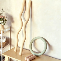 Ensemble de yoga en gros à faible MOQ, anneau de Pilates esthétique taupe, ballon d'exercice, bandes lestées, équipement de gym à domicile