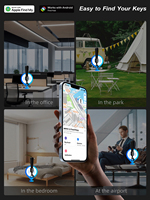 Traceur de clés en temps réel Find My Tag, fonctionne avec le réseau mobile pour une localisation mondiale