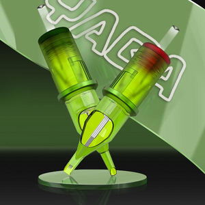 Aiguilles de tatouage YABA vertes stérilisées de marque privée doublure ronde Bugpin 3RL 5RL 7RL 9RL 11RL cartouches d'aiguille de tatouage OEM - Product Image 1