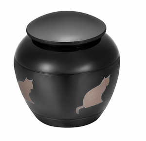 Cat Laser Engraved Mini Cremation Urn <strong>for</strong> <strong>Ashes</strong> Stainless Steel Pet Memorial Urn Nameplate <strong>Keepsake</strong> Jewelry Custom - Product Image 6