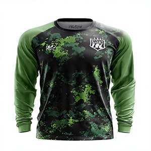 เสื้อเจอร์ซีย์แบบซับลิเมชั่นสั่งทำพิเศษ แขนยาว ทรงปกติ ผลิตจากโพลีเอสเตอร์ 100% สำหรับการแข่งขันและฝึกซ้อม ระบายอากาศได้ดี เหมาะสำหรับผู้ใหญ่ - Product Image 1