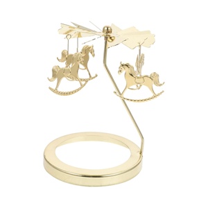 Offre Spéciale : Porte-bougie Rotatif Doré et Argenté pour Décoration d'Intérieur - Product Image 1