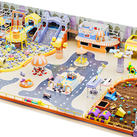 Aoleao Custom Mall : Ensemble de jeux intérieur haute capacité avec karting, toboggans, piscine à balles et centre de jeux, certifié CE TUV
