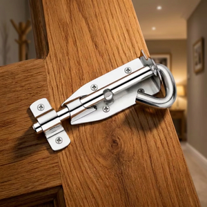 Loquet de porte en acier inoxydable de haute qualité, design moderne pour portes et fenêtres en bois, installation facile - Product Image 4
