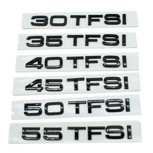 Autocollant de voiture avec logo <span class=keywords><strong>TFSI</strong></span> 30 35 40 45 50 <span class=keywords><strong>55</strong></span> pour Audi A3 A4 A6L A7, modification de cylindré<span class=keywords><strong>e</strong></span> et de transmission intégrale, accessoire décoratif - Product Image 1