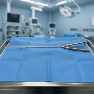 Porte-aiguille laparoscopique Storz de type V, instrument chirurgical manuel, certifié CE, classe I, ensemble orthopédique. - Product Image 1