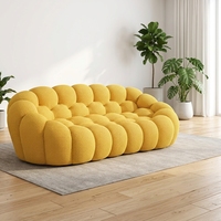 Fauteuil Bulle Créatif pour Salon, Design Football, Tendance Internet, Chaise Individuelle en Tissu Haute Densité, Forme Citrouille, pour Loisirs