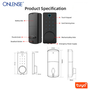 Hot bán điện tử tuya Keyless nhập cửa số khóa bàn phím mật khẩu kỹ thuật số thông minh chốt cửa khóa từ nhà máy QUẢNG CHÂU - Product Image 4