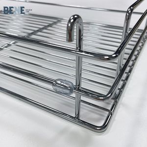Organisateur d'angle coulissant intégré de style moderne pour armoire, placard et cuisine, accessoire de meuble facile à installer - Product Image 1