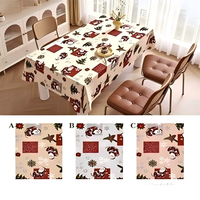 Nappe de table en PVC imprimée avec surface mate, anti-rayures, imperméable, écologique, rectangulaire, pour la salle à manger intérieure et l'extérieur