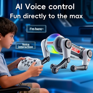 Robot RC pour enfants, chien mécanique télécommandé, modèle en plastique à assembler soi-même, jouet électrique avec lumière et son pour garçons - Product Image 3