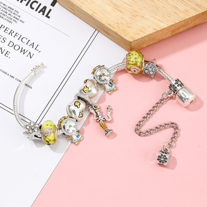 <span class=keywords><strong>Bracelet</strong></span> en alliage bijoux femmes accessoires horloge personnalisée <span class=keywords><strong>bracelet</strong></span> pendentif en forme de cœur - Product Image 3