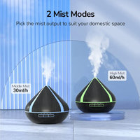 Diffuseur d'arômes 550 ml avec huile de citronnelle et Dista, humidificateur d'air parfumé, diffuseur d'huiles essentielles pour le yoga