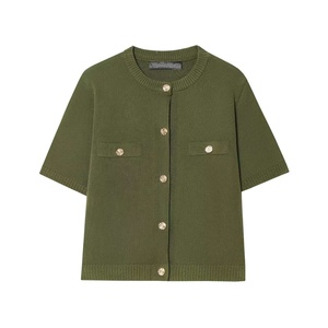 Chaqueta de Punto de Manga Corta para <span class=keywords><strong>Mujer</strong></span>, Nueva Colección de Primavera, Simple y Moderna - Product Image 6