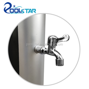 POOLSTAR Vente flash <span class=keywords><strong>Douche</strong></span> extérieure ronde en PVC de 35 L, argentée, avec <span class=keywords><strong>douche</strong></span> pour les pieds, alimentée par énergie <span class=keywords><strong>solaire</strong></span>, pour <span class=keywords><strong>piscine</strong></span> et usage extérieur - Product Image 4