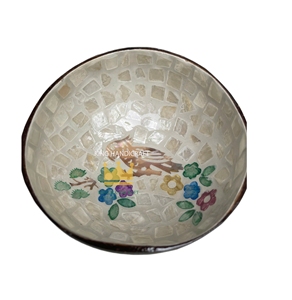 Eco-friendly Natural <b>Coconut</b> <b>Shell</b> Bowl Minimalist Handmade Decorative Bowl Customized Color - Product Image 4