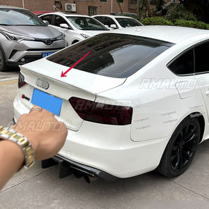Pour Audi A5 4 portes 2009 2010 2011 2012 2013 2014 2015 2016 Aileron de coffre arrière en plastique ABS couleur apprêt, style automobile - Product Image 4