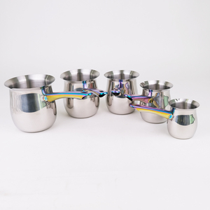 Decantador de café turco, Espresso, acero inoxidable, <span class=keywords><strong>Cezve</strong></span>, calentador, jarra humeante - Product Image 2