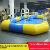 Piscine Gonflable Extérieure en PVC Épaissi Grande Taille, Parc Aquatique, Bassin de Pêche pour Enfants, Fabricant d'Installations 4x4x0.6m