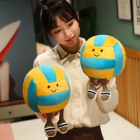 Vente en gros de jouets en peluche de mascotte de simulation de football jouets en peluche personnalisés doux basket-ball volley-ball oreiller jouet en peluche écologique