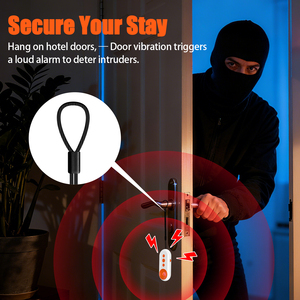 Seyahat için taşınabilir 130dB güvenlik alarmı SOS acil Alarm kapı titreşim sensörü ve otel güvenliği ile gizli kamera dedektörü - Product Image 3