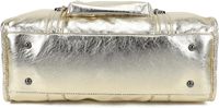 Sac fourre-tout en similicuir brillant irisé pour femme Double Tree - Taille A4, détails argentés et dorés, tendance pour les cours, le bowling et le travail