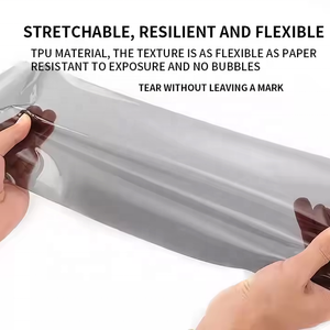 Yशी 0.3*15 मीटर सेल्फ-उपचार गर्मी मरम्मत मोटर वाहन फिल्म किट फोटो गुणवत्ता हल्के धूम्रपान हेडलाइट्स के लिए ब्लैक टिंट विनाइल रैपिंग - Product Image 4