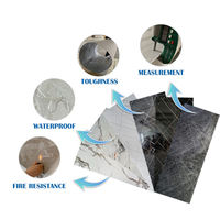 Panneau UV écologique haute brillance, imperméable et résistant aux UV pour la décoration murale intérieure des hôtels