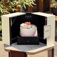 Boîte d'emballage de gâteau double couche haut de gamme de 6/8 pouces boîte-cadeau en carton avec fenêtre pour gâteaux d'anniversaire à usage alimentaire