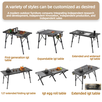 Les chaises de table de pique-nique IGT sont extensibles et multifonctionnelles, idéales pour le camping en plein air comme cuisine mobile, bureau réglable en hauteur.